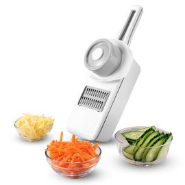HUOHOU Affettatrice da cucina multifunzionale Protezione per le mani Stoccaggio automatico a lame multiple ABS Affettatrice da cucina