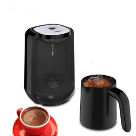 HiBREW CM1179-GS Macchina da caffè automatica AC 220-240V 480W Sonda intelligente LED Indicatore Acciaio inossidabile -Nero