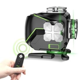 Huepar S04CG 16 linee 4D Cross Line Laser Livello bluetooth e remoto Funzioni di controllo Green Beam con custodia rigida