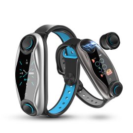 LEMFO LT04 Wireless bluetooth Auricolare Polsino con schermo a colori BT5.0 Orologio intelligente con monitor O2 per frequenza uditiva