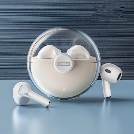 Lenovo LP80 TWS bluetooth 5.0 Auricolari a bassa latenza Wireless Sport Cuffie traslucide impermeabili HiFi Stereo cuffia Auricolari touch control con microfono HD