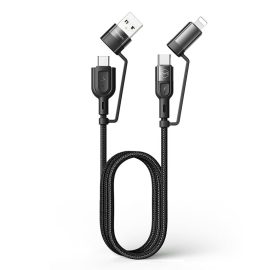 MCDODO 4-in-1 Dual PD Cavo dati da 60 W a ricarica rapida per telefono/laptop/tablet