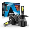 NovSight A500-N39 2PCS 72W Car LED Lampadine per fari H1 H3 H4 H7 H11 H13 9005 9006 9007 Fendinebbia 10000LM 6000K