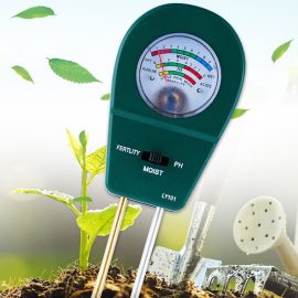 Rilevatore di umidità del suolo 3 in 1 Misuratore di pH Acidità Umidità Strumento di test della fertilità per la piantagione di fiori in serra