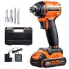 TOPSHAK TS-ESD4 20V elettrico cacciavite senza spazzola Avvitatore a impulsi cordless LED Lampada da lavoro Ricaricabile Strumento di manutenzione per la lavorazione del legno Spina EU/US