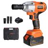 TOPSHAK TS-PW3 550N.m Max 3000 BPM senza spazzola Impatto elettrico cordless strappo Riparazione Strumenti per fai da te con ioni di litio 4.0Ah Batteria adatto anche per Makita