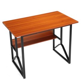 Tavolo da computer in legno Scrivania da studio Mobili per ufficio da casa Mensola per postazione di lavoro per laptop per PC