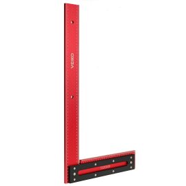 VEIKO Righello quadrato ad angolo retto quadrato da 600 mm in lega di alluminio grande per la lavorazione del legno