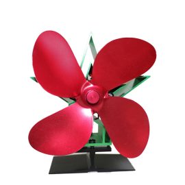 YL1001 Stufa a legna a legna a 4 pale in stile natalizio Ventilatore Camino a legna Bruciatore a legna Eco Fan 55 ° C-350 ° C