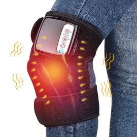 Coupon 12W Electric Far Infrared Heating Knee Massager Adjustable Thermal Vibration Physiotherapy Instrument Knee Pad Vibration Massage Pain Relief Health Care Wireless