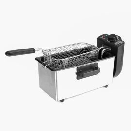 Coupon 220-240V 2000W Electric Deep Fryer Single Tank Frying Pot Basket Strainer Machine Cooking Tools