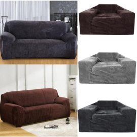 Coupon 4 Colors 3 Sizes Sofa Covers Couch Slipcover Stretch Chair Elastic Fabric Settee Protector