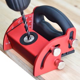 Coupon Aluminum Alloy Woodworking Pocket Hole Jig Oblique Hole Locator Punch locator Wood Board Splicing Installation Tool Center Line Scribe