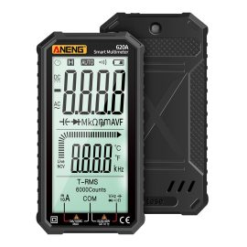 Coupon ANENG 620A 4.7-inch Large LCD Screen Automatic + Manual Intelligent True RMS Digital Multimeter Resistance Diode Capacitance Temperature Frequency Test