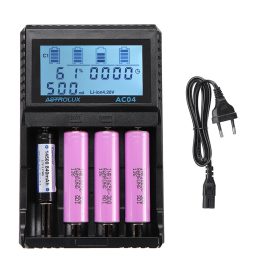 Coupon Astrolux® AC04 LCD Display AC/DC Smart Intelligent Universal Li-ion NiMH Flashlight Battery Charger For 18650 26650 21700 AA AAA Battery