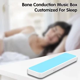 Coupon Bakeey Bone Conduction bluetooth Music Box Wireless Portable Speaker Stereo Bass Under Pillow Improve Sleep Headphone