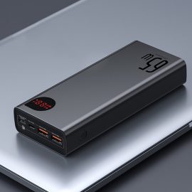 Coupon Baseus 65W 20000mAh Alluminum Power Bank External Battery Power Supply With 65W USB-C PD3.0 QC4.0+ & 30W QC3.0 USB-A * 2 Support AFC FCP SCP Fast Charging For iPhone 13 Mini 13 Pro Max For Samsung Galaxy S22 For MacBook Pro