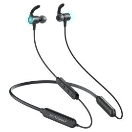 Coupon BlitzWolf® BW-FLB1 bluetooth 5.0 Earphone Wireless Neckband Low Latency Mode Gaming Earphone Stereo Bass Sport Headphone with Mic