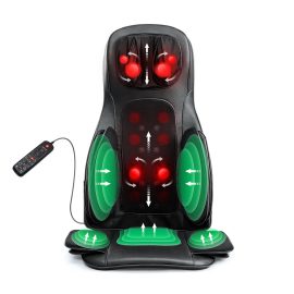 Coupon BlitzWolf BW MGS3 Massage Cushion Remote Control Multifunction Heating Vibration Air Compression Massager For Neck Shoulder Back Hip Waist Muscle Relaxation