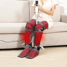 Coupon Electric Air Compression Leg Massager 2 Modes Heating Massage Foot Ankles Calf Plantar Massage Machine Promote Blood Circulation Relieve Pain Fatigue – EU Plug
