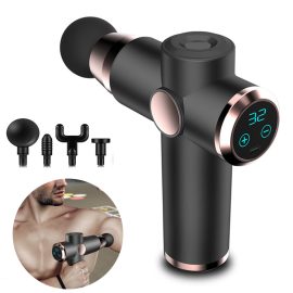 Coupon Electric Percussive Massager Percussion Massage Gun Hand Held Therapy Device For Relaxing Shock Vibration Deep Muscles