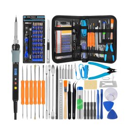 Coupon Handskit Soldering Iron Screwdriver Set Tool Soldering Iron Tweezers Wire Stripper Multi-function Screwdriver Set Welding Tools