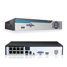 Coupon Hiseeu 4K 8MP POE NVR 8CH Audio ONVIF H.265 Surveillance Security Video Recorder for POE IP 1080P 4MP 5MP 8MP Camera
