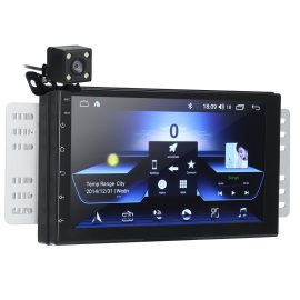 Coupon iMars 7 Inch 2 Din for Android 8.0 Car Stereo Radio MP5 Player 2.5D Screen GPS WIFI bluetooth FM with Rear Camera