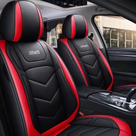 Coupon iMars SC4 Universal Car Front Seat Mat Covers PU Leather Breathable Cushion Pad 360° Full Protection