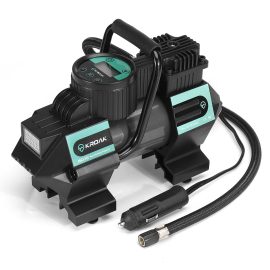 Coupon KROAK 110W 5M Cable DC 12V 150PSI Inflatable Pump Compressor Digital LED Tire Inflator For Car