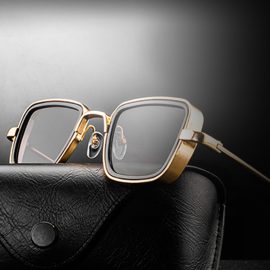 Coupon Men Retro Thick Edge Metal Frame Trend Sunglasses Beach Sports Driving Outdoor Sunglasses