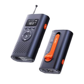 Coupon Nextool 6-in-1 Manual Power Station AM FM Radio Flashlight Emergency Alert Laser Light 4500mAh Power Bank for Outdoor