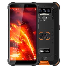 Coupon OUKITEL WP5 Pro Global Version 5.5 inch IP68/IP69K Waterproof 8000mAh Android 10 13MP Triple Rear Camera 4GB 64GB MT6762D 4G Smartphone – Black