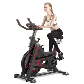 Coupon Professional Exercise Bikes With LCD Display Fitness Bikes Indoor Cycle Support Adjust Handle Height &Seat MAX Load-Bearing 150 KG