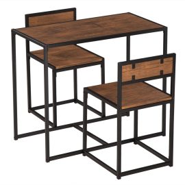 Coupon Snailhome Dining Wood Table Set With Chairs Morden Design Kitchen Breakfast Bar Furniture