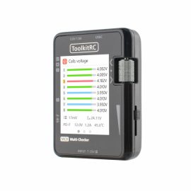 Coupon ToolkitRC MC8 Mini Size Cell checker 32 Bit Battery Multi-Checker PWM Output PPM SBUS Readout With USB-C Fast Charging