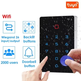 Coupon WIFI Tuya Smart Door Lock Door Access Control System Standalone Keypad 125KHZ Card Door Entry Access Controller