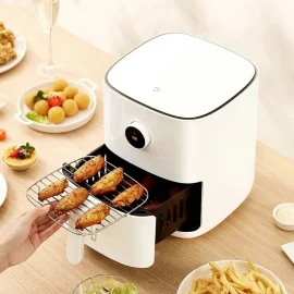 Coupon Xiaomi Mijia MAF01 Air Fryer 1500W 3.5L Hot 360° Hot Air Circulation Oven Cooker Oil Free Low Fat Mijia App Control OLED Screen 24-hour Smart Appointment for Baking Roasting Dehydrating Global Version