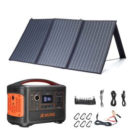 Coupon XMUND 500W 153600mAh Power Station Set With 100W 18V Solar Panel Charging For Outdoor Camping Power Devices