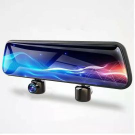 Coupon 10 Inch Three Recording Three Lens 360 ° Panoramic Starlight Night Vision HD Rearview Mirror Dash Cam Streaming Media Camera