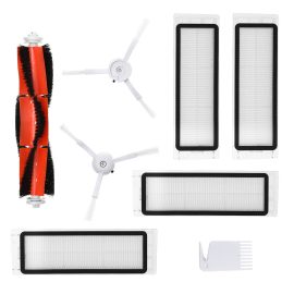 Coupon 10pcs Replacements for Xiaomi Robotic Vacuum Cleaner Parts Accessories Main Brushes*1 Side Brushes*2 HEPA Filters*4