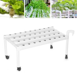 Coupon 110-220V 1 Layer Hydroponic Grow Kit 36 Plant Sites 4 PVC Pipes Water Culture System Set Garden Vegetable Planting System Kit