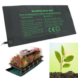 Coupon 110V/220V 24X52cm Seedling Heat Mat Seeds Starter Germination Propagation Clone Waterproof