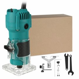 Coupon 110V/220V 30000RPM Electric Hand Trimmer Router 6.35mm Wood Laminator Palm Joiners Working Cutting Tool