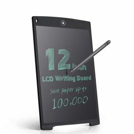 Coupon 12 Inch LCD Update Multi Function Writing Tablet 3 in 1 Mouse Pad Ruler Drawing Doodle Board Handwriting Pads