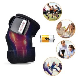 Coupon 12W Electric Far Infrared Heating Knee Massager Adjustable Thermal Vibration Physiotherapy Instrument Knee Pad Vibration Massage Pain Relief Health Care Wireless