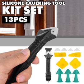 Coupon 13pcs Silicone Sealant Remover Caulking Tool Kit with Caulk Remove Sealant Finishing Tool for Bathroom Kitchen Window
