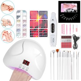 Coupon 141LED Automatic Smart Sensor Nail Dryer LED Digital Display Four-timing Setting Nail Light Low Noise Fast Drying Nail Lamp