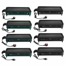 Coupon 1500W 110V/220V Nonstick Electric Indoor Smokeless Grill Portable BBQ Grills with Recipes, Fast Heating, Adjustable Thermostat, Easy to Clean
