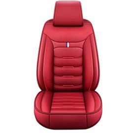 Coupon 1PC Universal Car SUV Front Seat Cover PU Leather Full Surround Protector